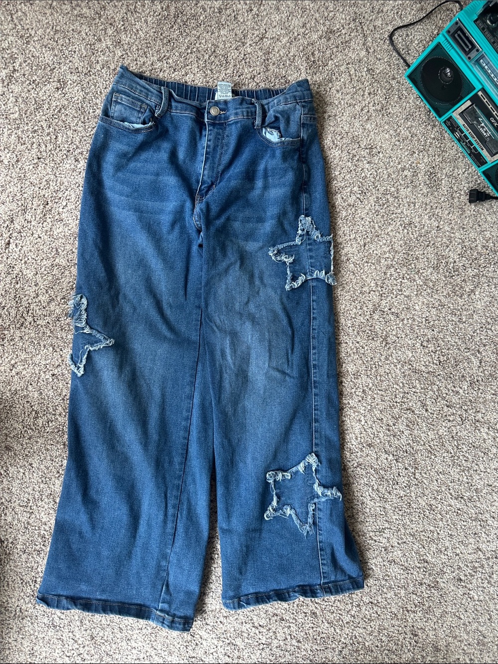 Dark Blue Star Jeans - Picture 3 of 4